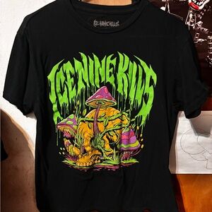 Ice Nine Kills Graphic T-Shirt - Black and Green